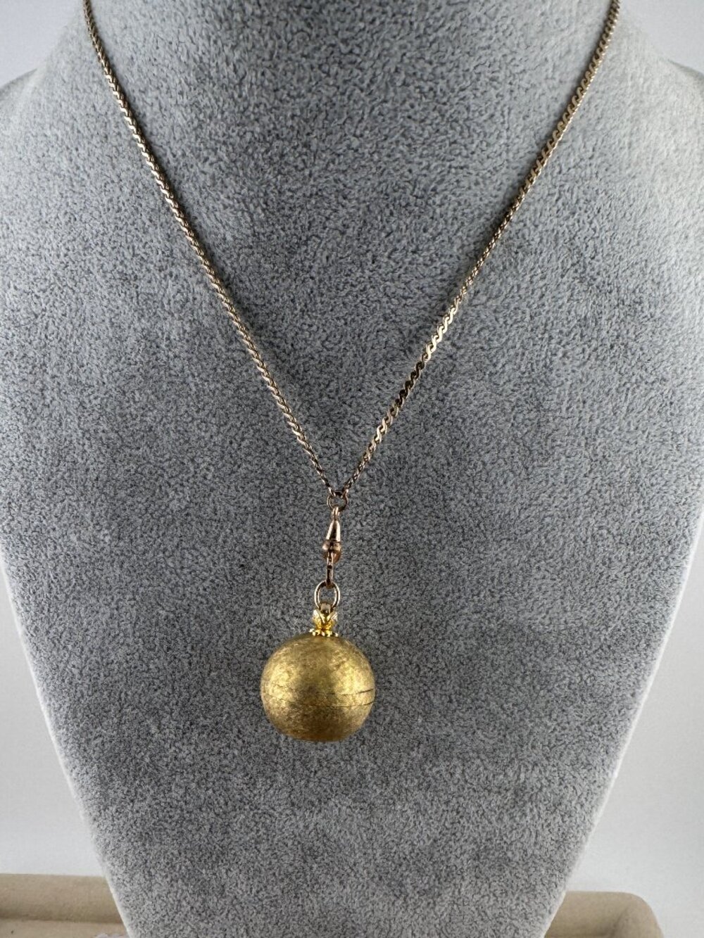Vintage Bucherer Orb or also called Ball Watch with 30 inch necklace